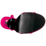 Pink 15 cm Devious DOMINA-108 sandalen met naaldhak