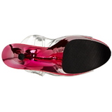 Pink 20 cm FLAMINGO-808 Chrome Platform High Heels