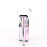 Pink 20 cm FLAMINGO-808HGI Hologram platform high heels shoes