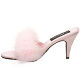 Pink 8 cm AMOUR-03 maraboe veren Mules Schoenen