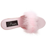 Pink 8 cm AMOUR-03 maraboe veren Mules Schoenen