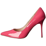 Pink Lak 10 cm CLASSIQUE-20 naaldhak pumps met puntneus