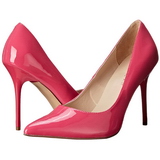 Pink Lak 10 cm CLASSIQUE-20 naaldhak pumps met puntneus