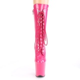 Pink Lakleer 20 cm FLA-1050 super hoge hakken - extreme plateau enkellaarzen