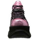 Pink Leatherette 7,5 cm NEPTUNE-100 Platform Mens Gothic Shoes