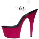 Pink Neon 18 cm ADORE-708UV High Heels Platform