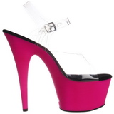 Pink Neon 18 cm ADORE-708UV High Heels Platform