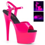 Pink Neon 18 cm ADORE-709UV Hoge Hakken Plateau