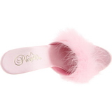 Pink Transparent 13 cm Fabulicious LIP-101-8 Platform High Mules