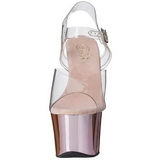 Pink Transparent 18 cm SKY-308 High Heels Platform