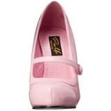 Pink Varnished 12 cm retro vintage CUTIEPIE-02 mary jane pumps with hidden platform