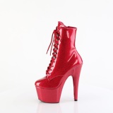 Pink glitter 18 cm dames high heels boots plateau