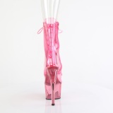 Pink plateau 18 cm ADORE-1021C transparante hakken - pole dance enkellaarsjes