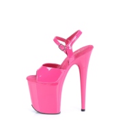 Pink plateau 20 cm FLAMINGO-809 pleaser hoge hakken