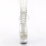 Plateau 15 cm DELIGHT-1021C transparante hakken - pole dance enkellaarsjes