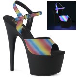 Platform rainbow 18 cm ADORE-709REFL-02 Pole dancing high heels