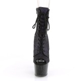 Purple glitter 18 cm ADORE-1021MBG Pole dancing ankle boots