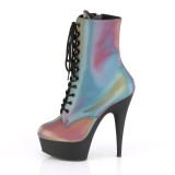 Rainbow 15 cm DELIGHT-1020REFL pole dance ankle boots