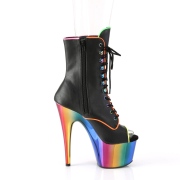 Rainbow 18 cm ADORE-1021RC-02 pole dance ankle boots