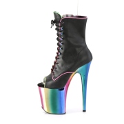 Rainbow 20 cm FLAMINGO-1021RC-02 pole dance ankle boots