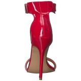 Red 13 cm Pleaser AMUSE-10 high heeled sandals