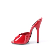 Red 15 cm DOMINA-101 High heel mules for men