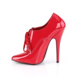 Red 15 cm DOMINA-460 high heels oxford pumps for men