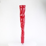 Red 20 cm FLAMINGO-3000 Platform Thigh High Boots