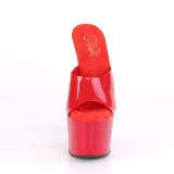 Red Jelly-Like 18 cm ADORE-701N Exotic stripper high heel mules