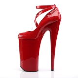 Red Patent 25,5 cm BEYOND-087 extrem platform high heels pumps