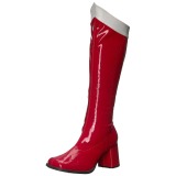 Red Patent 7,5 cm Funtasma GOGO-306 Women Knee Boots