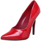 Red Shiny 10 cm VANITY-420 Pumps High Heels for Men