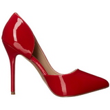 Red Shiny 13 cm AMUSE-22 Low Heeled Classic Pumps Shoes