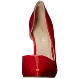 Red Shiny 13 cm AMUSE-22 Low Heeled Classic Pumps Shoes