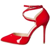 Red Shiny 13 cm AMUSE-25 Pumps High Heels for Men