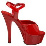 Red Shiny 15 cm FUNTASMA JULIET-209 High Heels Platform