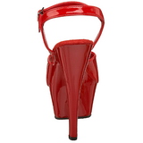 Red Shiny 15 cm FUNTASMA JULIET-209 High Heels Platform