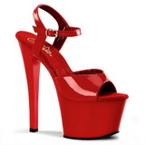 Red Shiny 18 cm Pleaser SKY-309 High Heels Platform