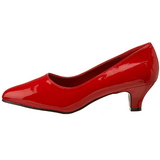 Red Shiny 5 cm FAB-420W High Heel Pumps for Men