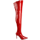 Red Shiny 9,5 cm LUST-3000 overknee high heel boots