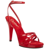 Red Varnish 12 cm FLAIR-436 High Heels for Men