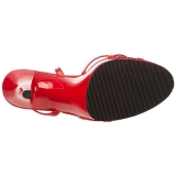 Red Varnish 12 cm FLAIR-436 High Heels for Men