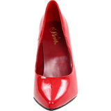 Red Varnished 13 cm SEDUCE-420 pointed toe pumps high heels