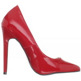 Red Varnished 13 cm SEXY-20 pointed toe stiletto pumps