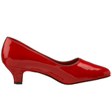 Red Varnished 5 cm FAB-420W Pumps with low heels