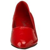 Red Varnished 5 cm FAB-420W Pumps with low heels