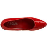 Red Varnished 5 cm FAB-420W Pumps with low heels