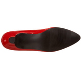 Red Varnished 5 cm FAB-420W Pumps with low heels