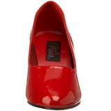 Red Varnished 8 cm DIVINE-420W Pumps with low heels