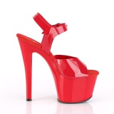 Red high heels 18 cm SKY-308N JELLY-LIKE stretch material platform high heels